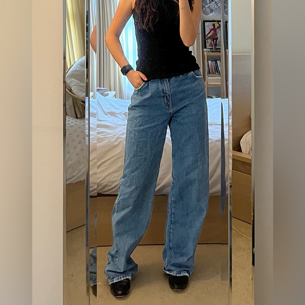 Pull&Bear baggy blue jeans, US size 06/08